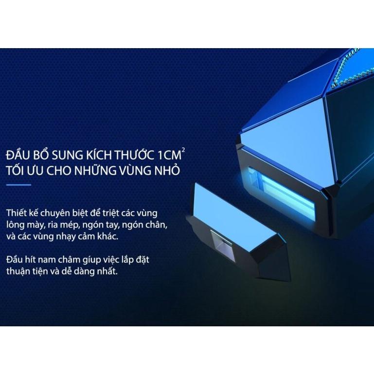 Máy triệt lông mini cá nhân cầm tay vĩnh viễn tại nhà trẻ hoá da CN Triệt lạnh Sapphire NanoTime B65Pro