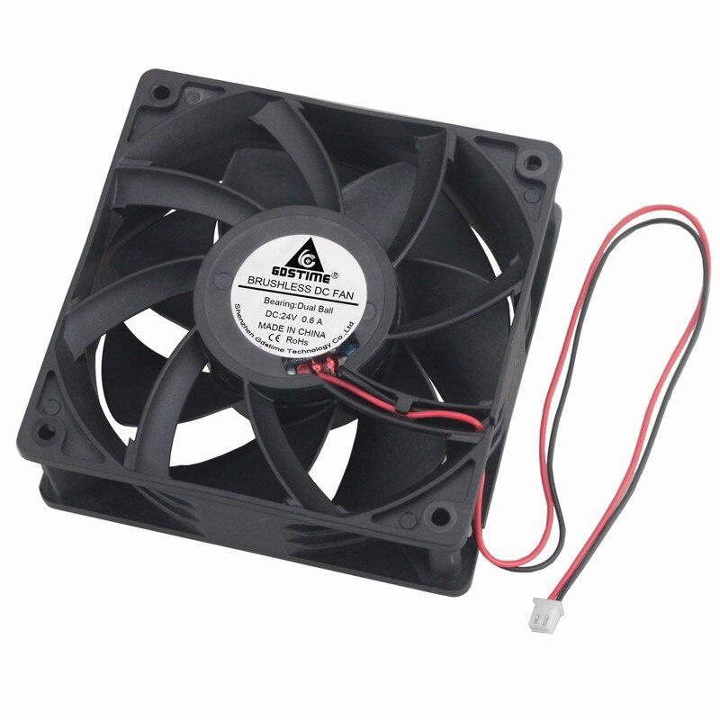 1Pcs Gdstime 11mm x 38mm Ball Bearing 14-Volt PC Cooler 11cm Motor Cooling Fan 14V 0.6A High Speed High Temperature 1Pin 1138