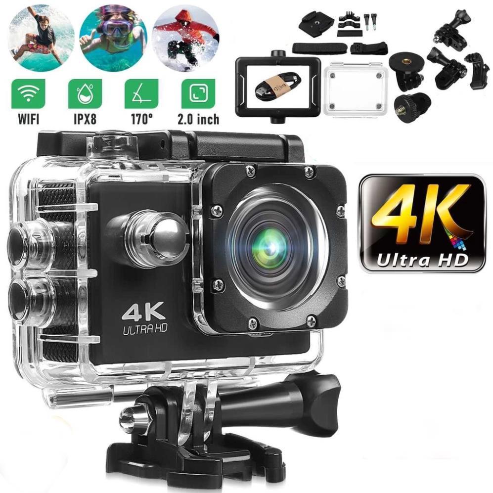 Camera Hành Trình Chống Nước Chống Rung 4K Sports Ultra HD DV , Camera Hành Trình Gắn Mũ Bảo Hiểm z