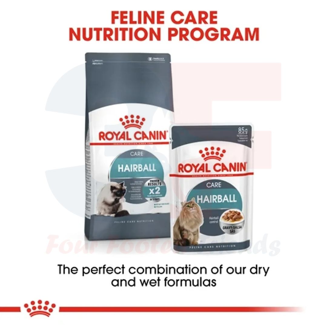 Pate Thức Ăn Ướt Dạng Sốt Hỗ Trợ Tiêu Búi Lông Dành Cho Mèo Trưởng Thành Royal Canin Hairball Care Gravy - Gói 85g