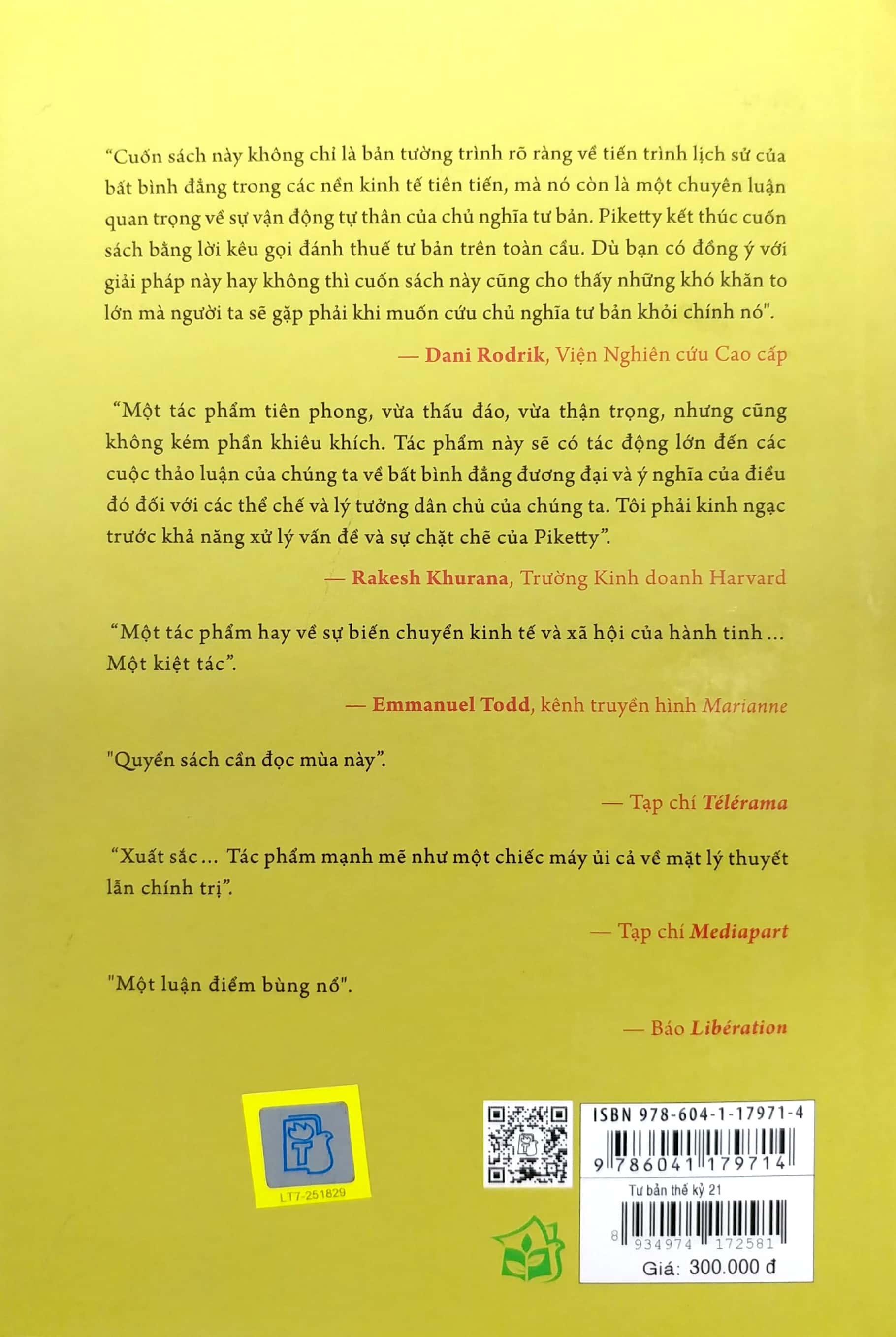 Tư Bản Thế Kỷ 21 - Le Capital Au XXIe SièCle