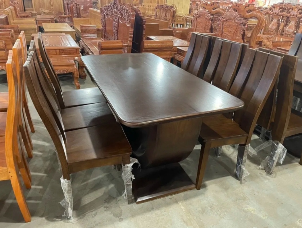 Chia sẻ: Bộ bàn ghế gỗ sồi 6 ghế,chân chéo hiện đại -Bộ bàn ăn xuất khấu