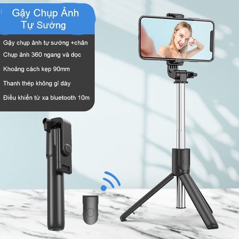 Gậy Chụp Hình Bluetooth R1 Kèm Giá Đỡ 3 Chân