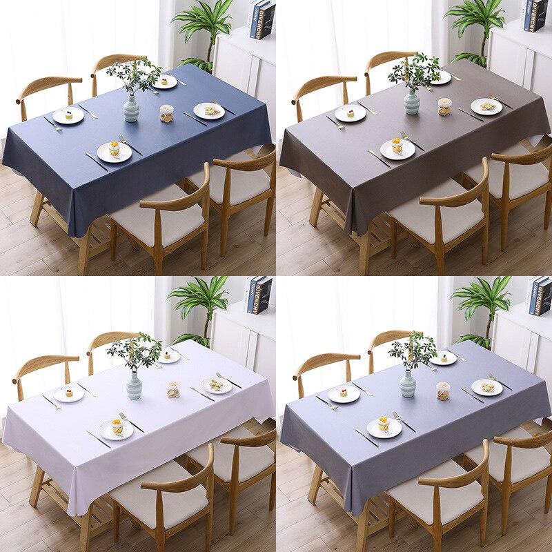 Oilcloth For Table Kitchen Blue Table Cover PVC Tablecloths For The Table Stain Tablecloth Waterproof Rectangular Tablecloths