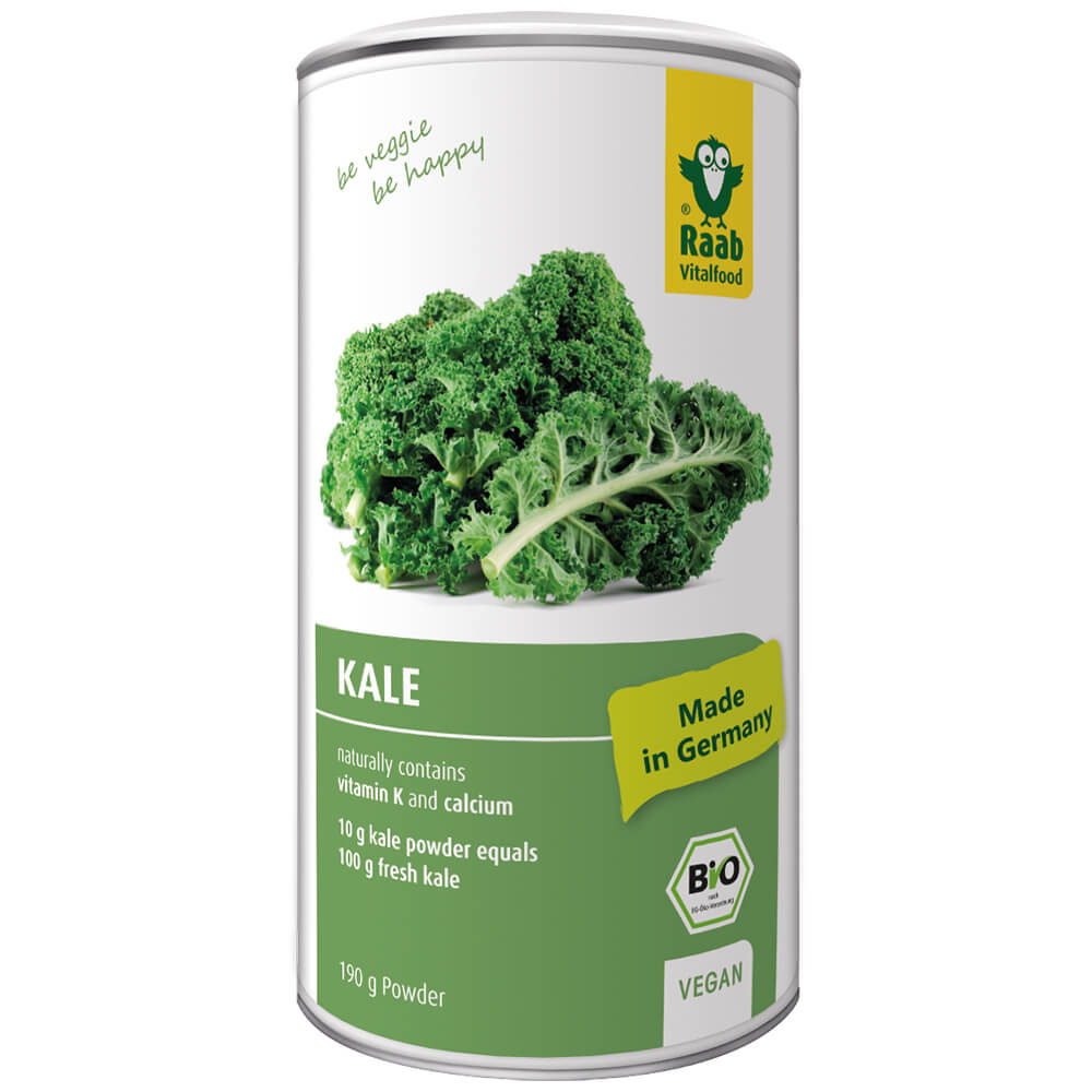 Hình ảnh Bột cải xoăn hữu cơ Raab organic kale powder 190g