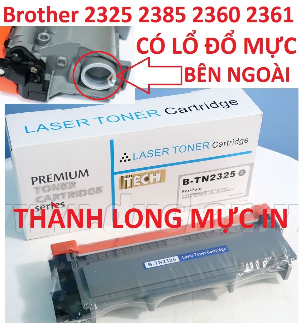 Hộp mực TN 2385 -CÓ LỔ ĐỔ MỰC- Mực in Brother HL-L2321D HL-2361DN HL-2366DW MFC-L2700dw MFC-L2701DW 2300D/2320D/L2340DW/L2360DW/L2380DW/L2321D/L2361DW DCP-L2520DW/L2540DW MFC-L2700DW -Chất lượng cao Mới 100%, Full hộp