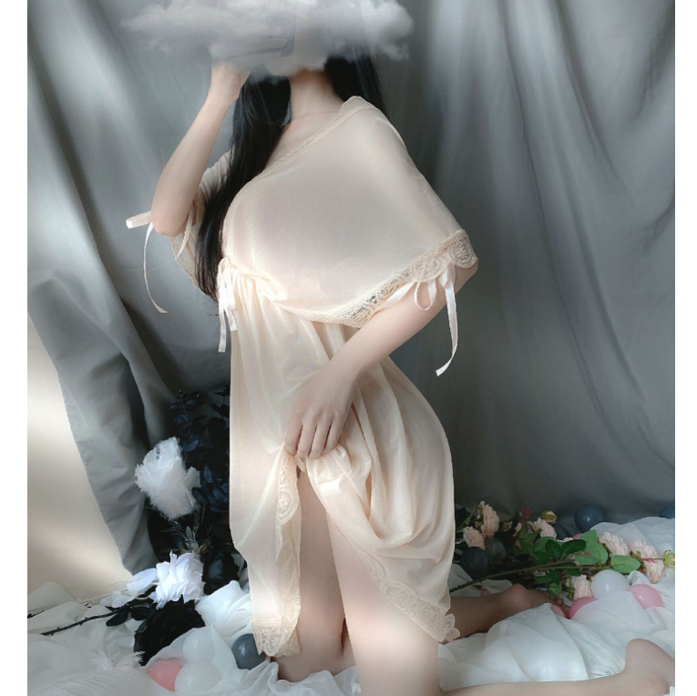 Váy ngủ phối ren sexy gợi cảm chất vải mềm mịn siêu tôn dáng