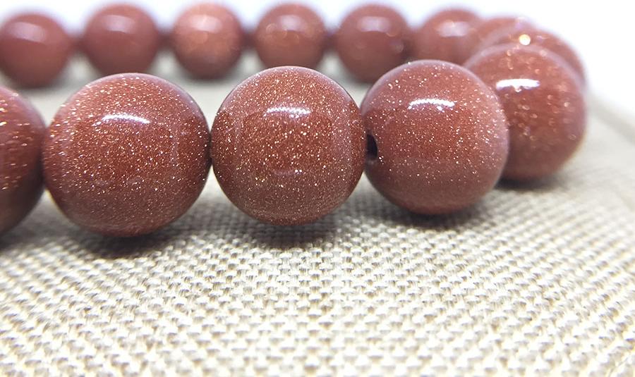 VÒNG TAY ĐÁ KIM SA GOLD CHUẨN 5A 10MM