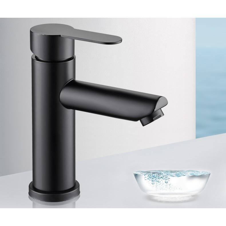 VÒI LAVABO INOX MẠ ĐEN