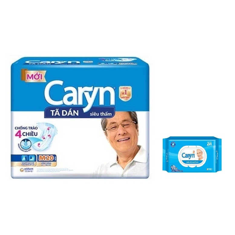 CARYN TẢ DÁN M20 (TẶNG GÓI KHĂN GIẤY ƯỚT CARYN 100 MIẾNG)