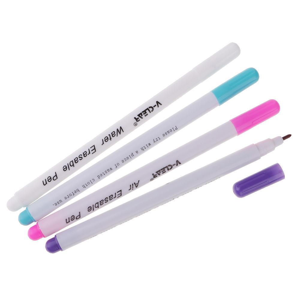 2-5pack 6pcs Water Soluble Pen Air Erasable Pen Clean Pen for Patchwork Cross