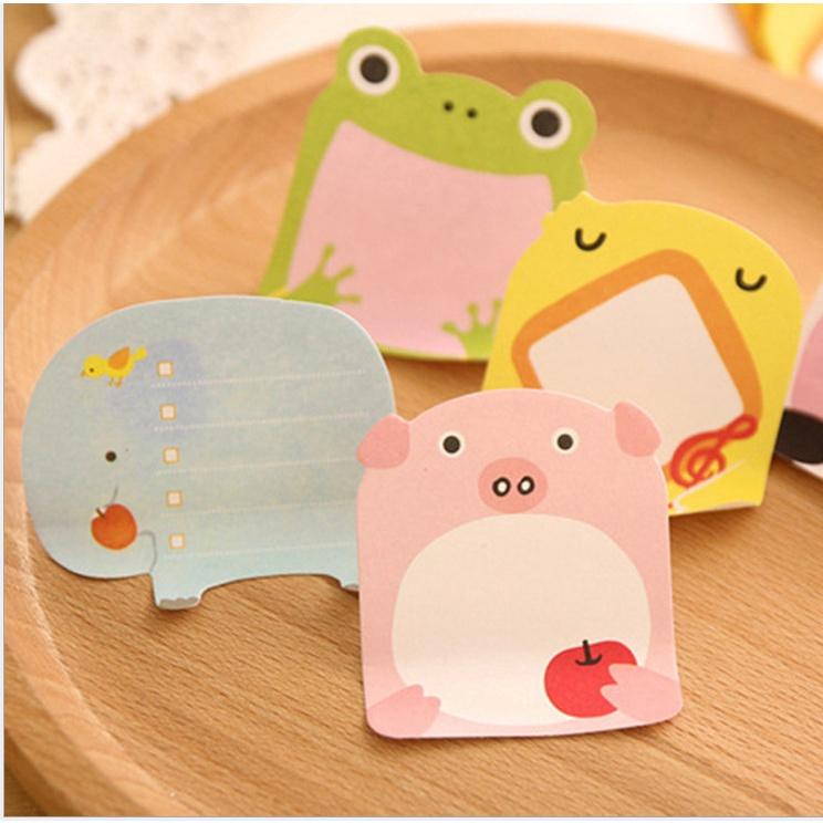 Note ghi chú mini hình động vật cute, note thú giá rẻ bất ngờ.