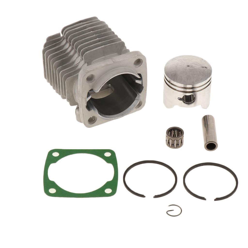 Cylinder Head Piston Kit with Rings Pin Clips for 49cc Engine