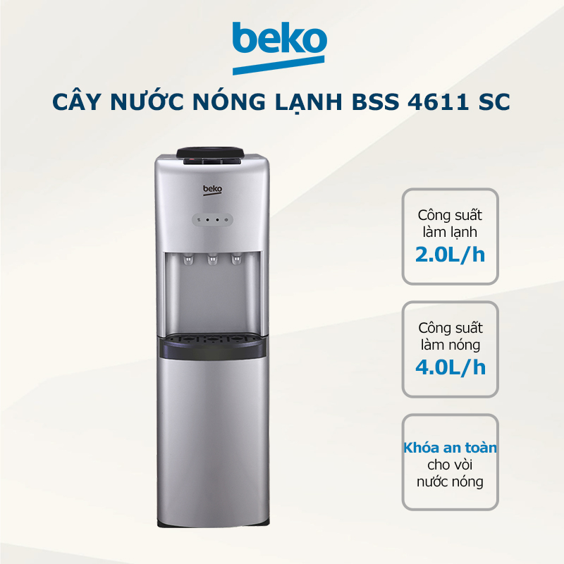 Cây nước nóng lạnh BEKO BSS 4611 SC - Hàng chính hãng