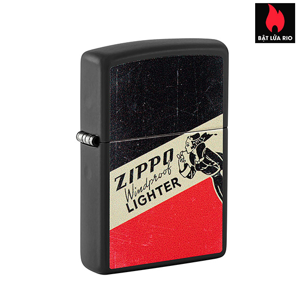 Bật Lửa Zippo 48499 – Zippo Windy Black Matte