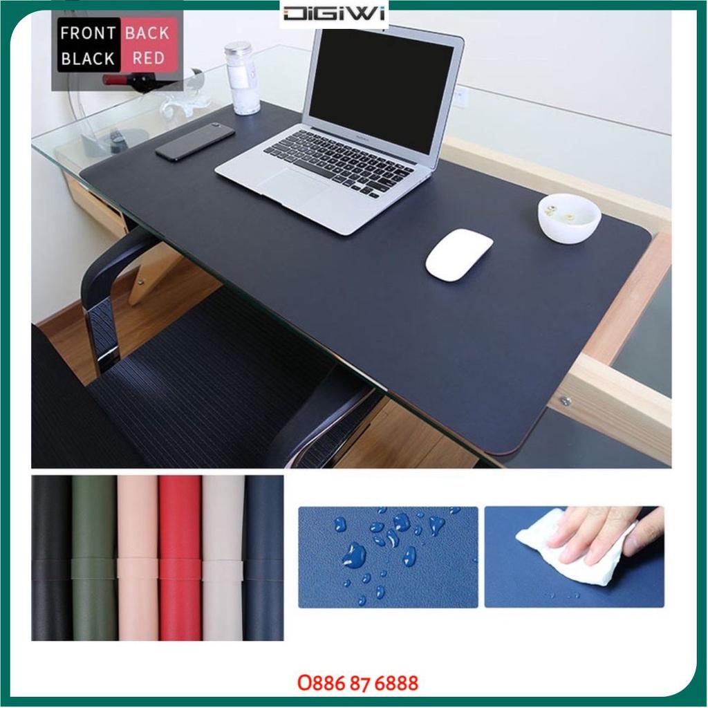 Miếng Lót Bàn Làm Việc DeskPad Da Cỡ Lớn Kiêm Bàn Di Chuột Máy Tính Mouse Pad