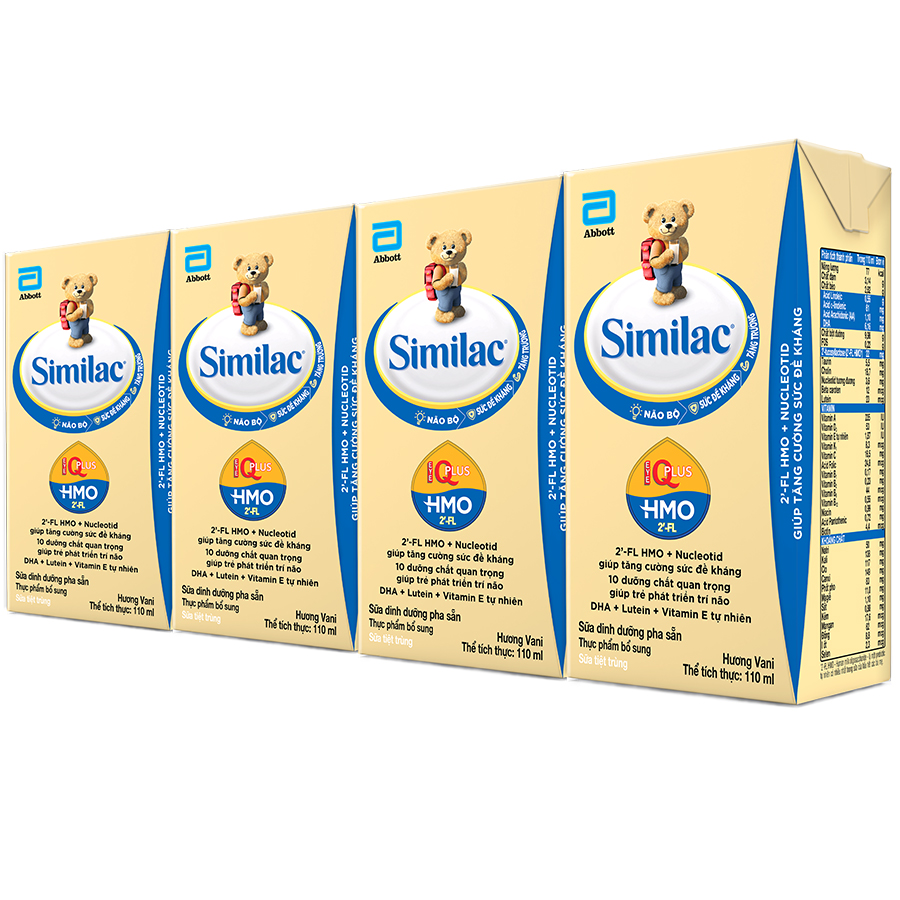 Lốc 04 Hộp Sữa Nước Abbott Similac 110ml