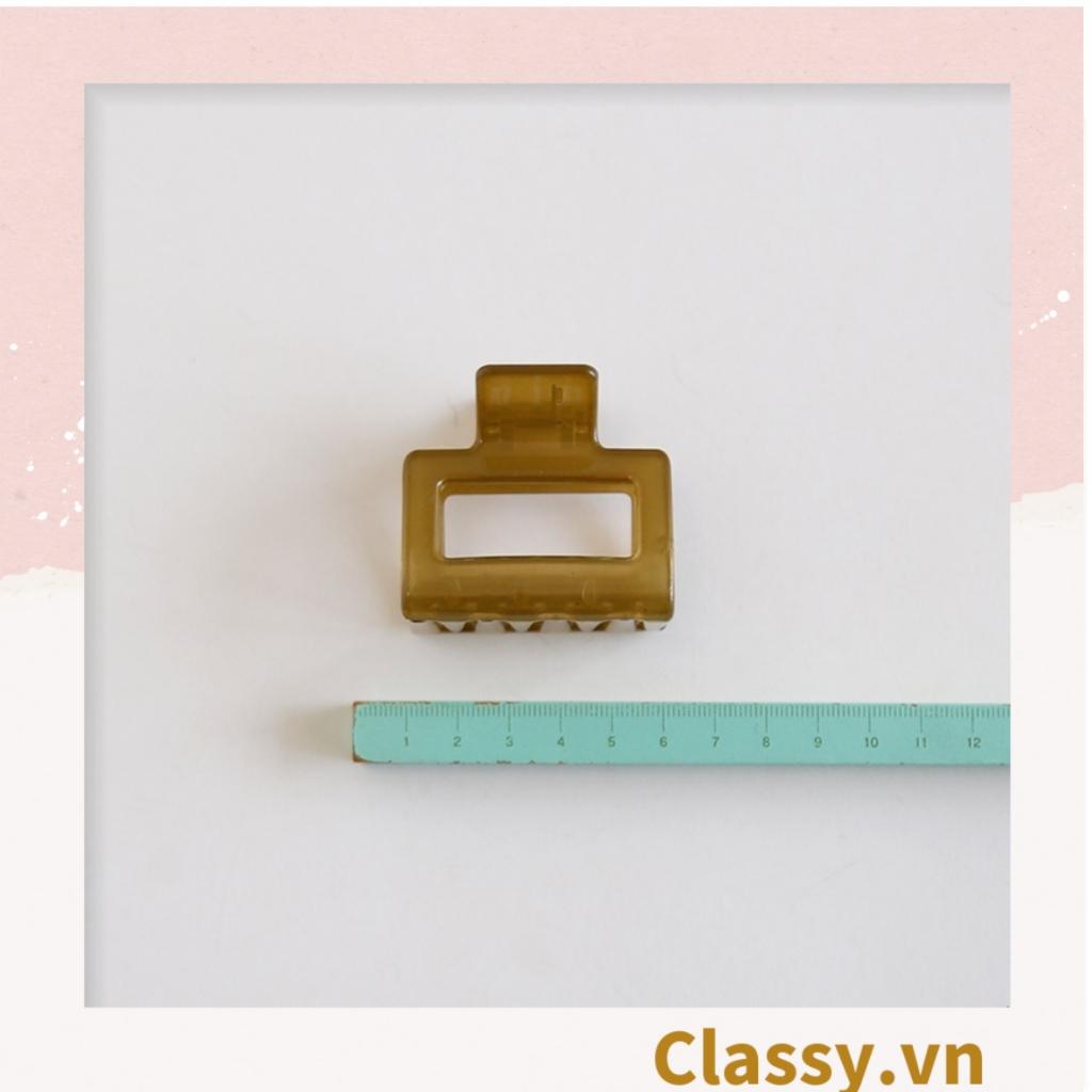 Kẹp tóc càng cua Classy Hàn Quốc trong suốt nhiều màu phong cách trẻ trung hiện đại PK1003