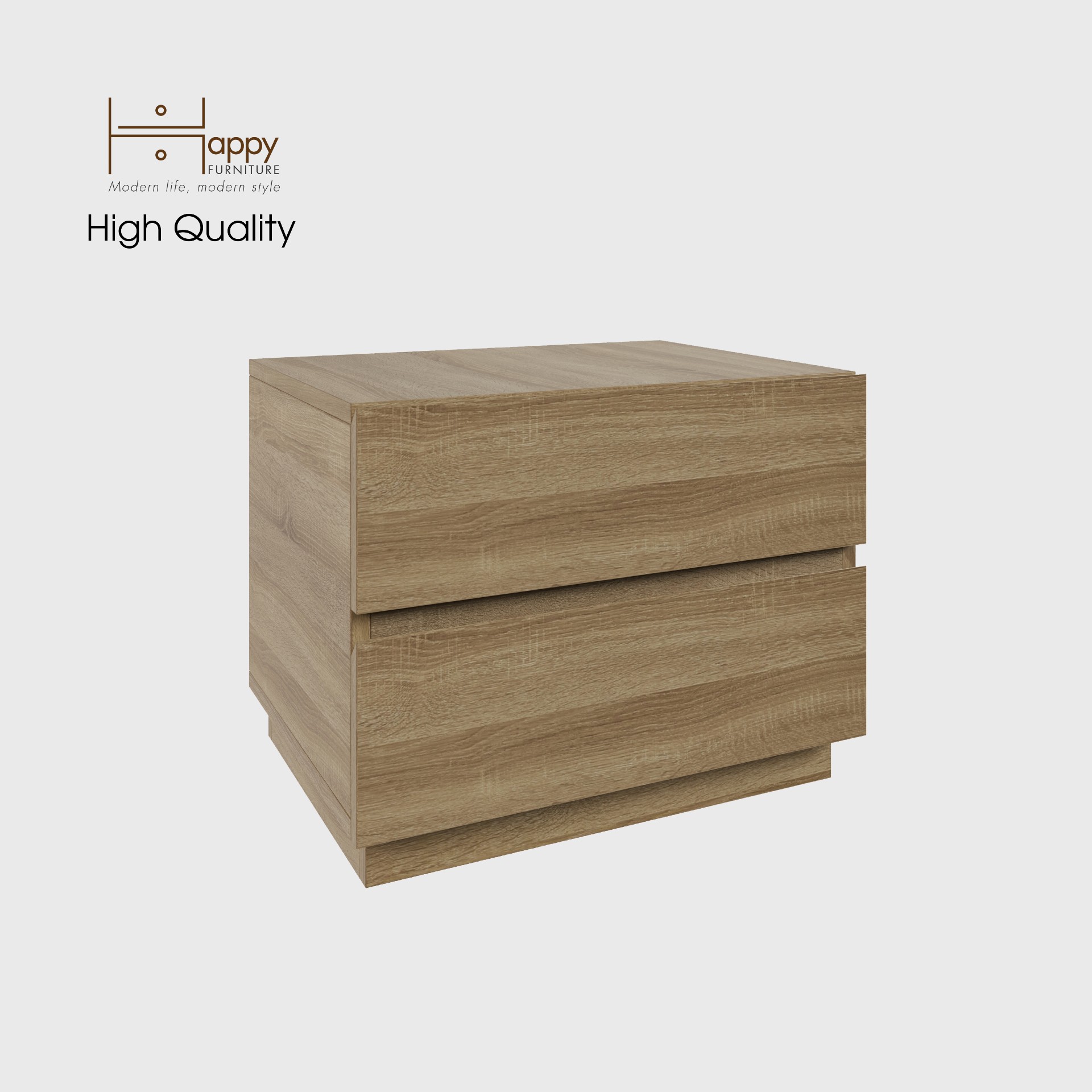 [Happy Home Furniture] MACRO, Táp đầu giường 2 ngăn ,  50cm x 42cm x 40cm ( DxRxC), THK_040