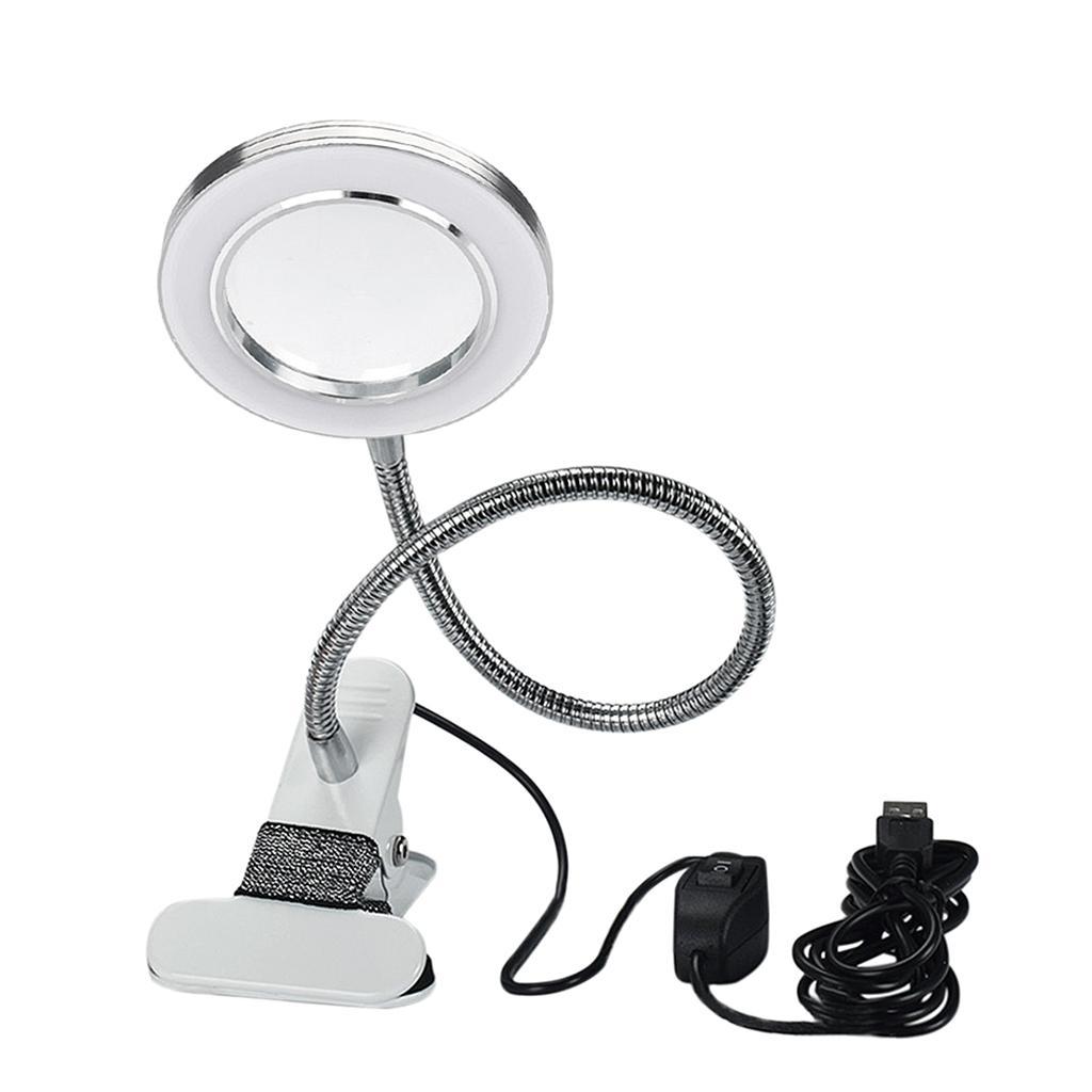 Portable LED Book Light,Portable Clip Lamp,USB Rechargeable 2 Way Brightness