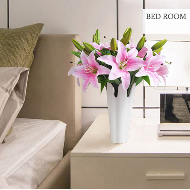 Cành hoa ly 2 bông 1 nụ