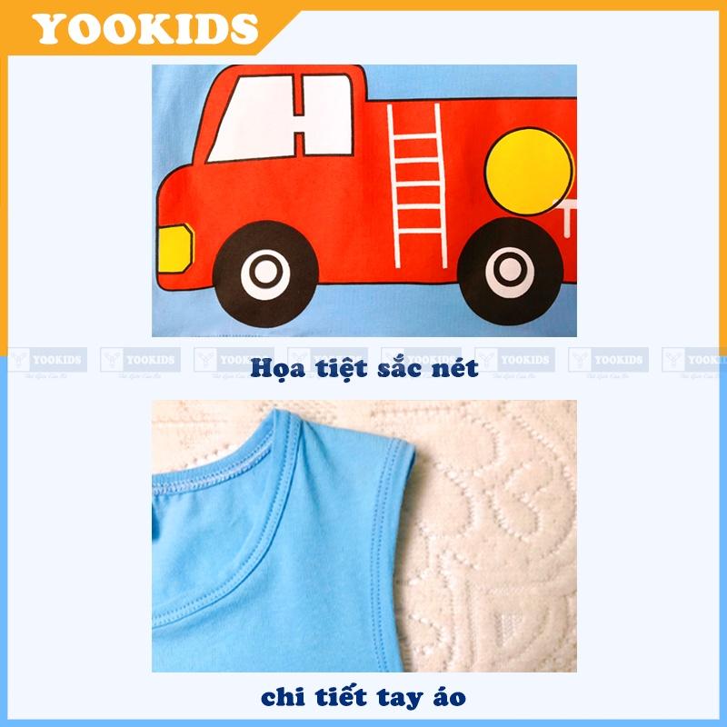 Áo ba lỗ bé trai YOOKIDS chất cotton co giãn 4 chiều &amp; thấm hút mồ hôi tốt _ Áo ba lỗ cho bé trai 12345 tuổi