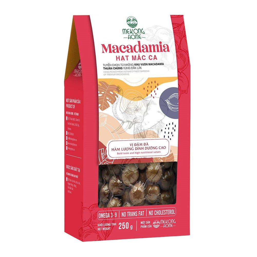 HẠT MACADAMIA - 250 GRAM - MEKONG HOME