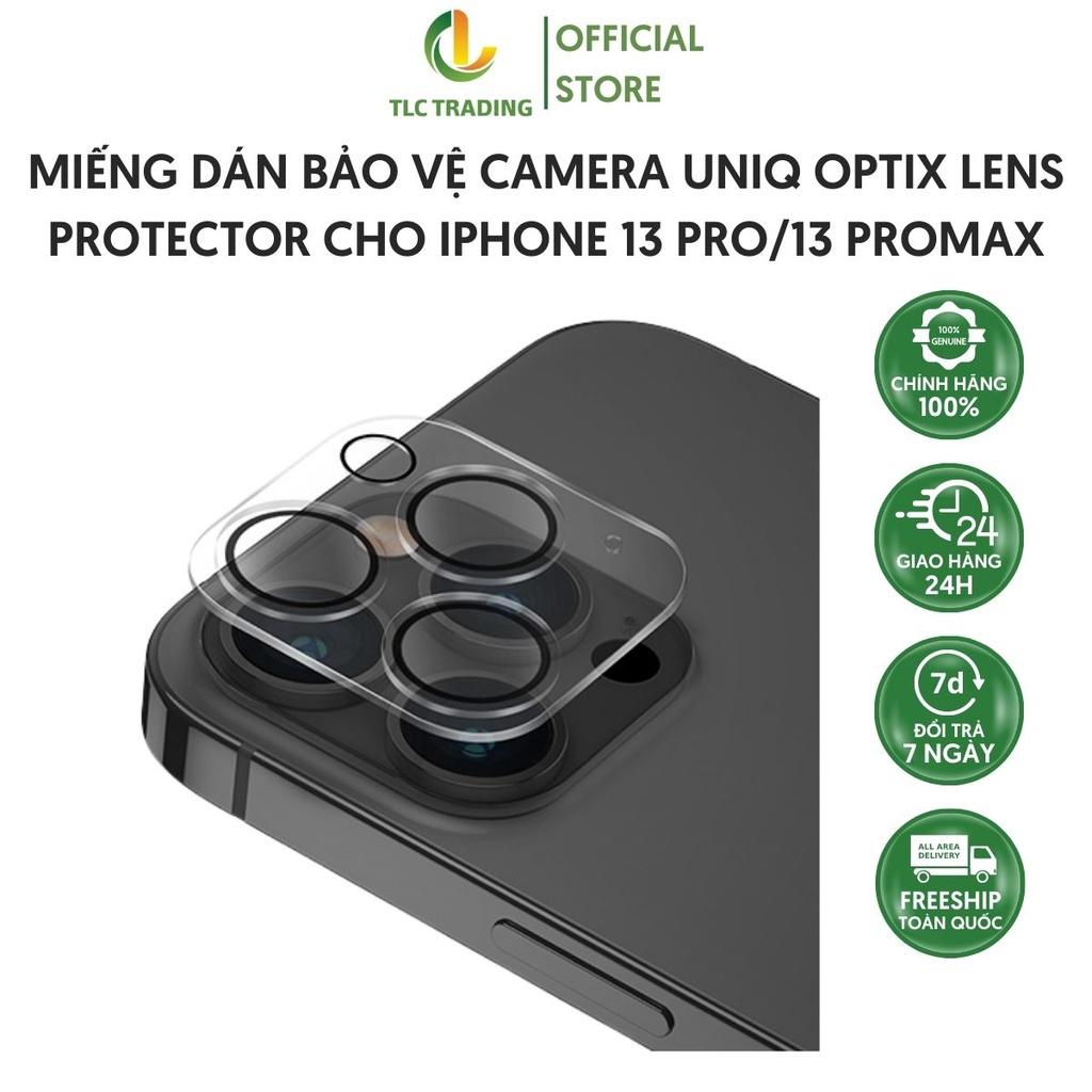 HÀNG CHÍNH HÃNG - Miếng Dán Bảo Vệ Camera UNIQ Cho lPhone 13 Pro Và lPhone 13 Pro Max Bảo Vệ Toàn Diện Cụm Camera Khỏi Xước