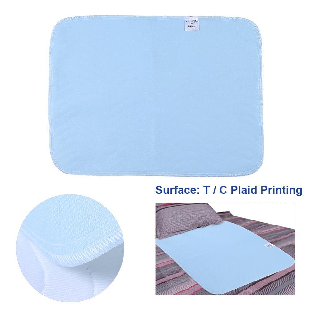 2 Chiếc 45*60Cm Có Thể Tái Sử Dụng Tiểu Tiện Giường Lót 4 Lớp Có Thể Rửa Miếng Lót Thấm Hút Miếng Lót Cho Người Lớn Không Tự Chủ Miếng Lót bé Đái Dầm