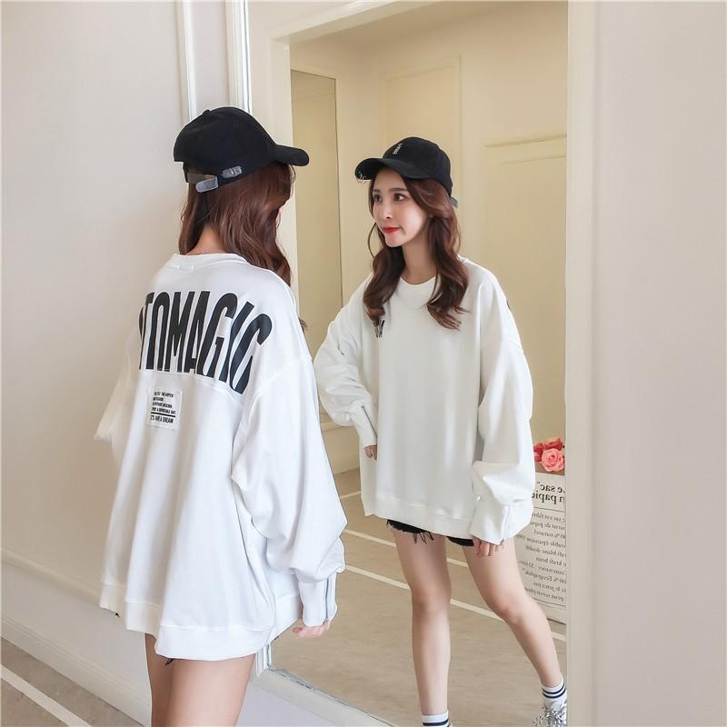 Áo khoác Hàn Quốc dáng rộng dài tay