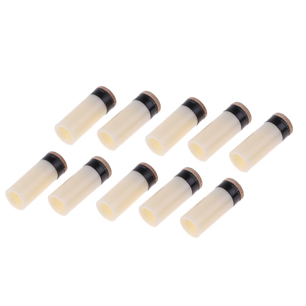 2-4pack 10 Pieces Slip-On Pool Billiard Cue Tips Snooker Stick Ferrules 10mm 13