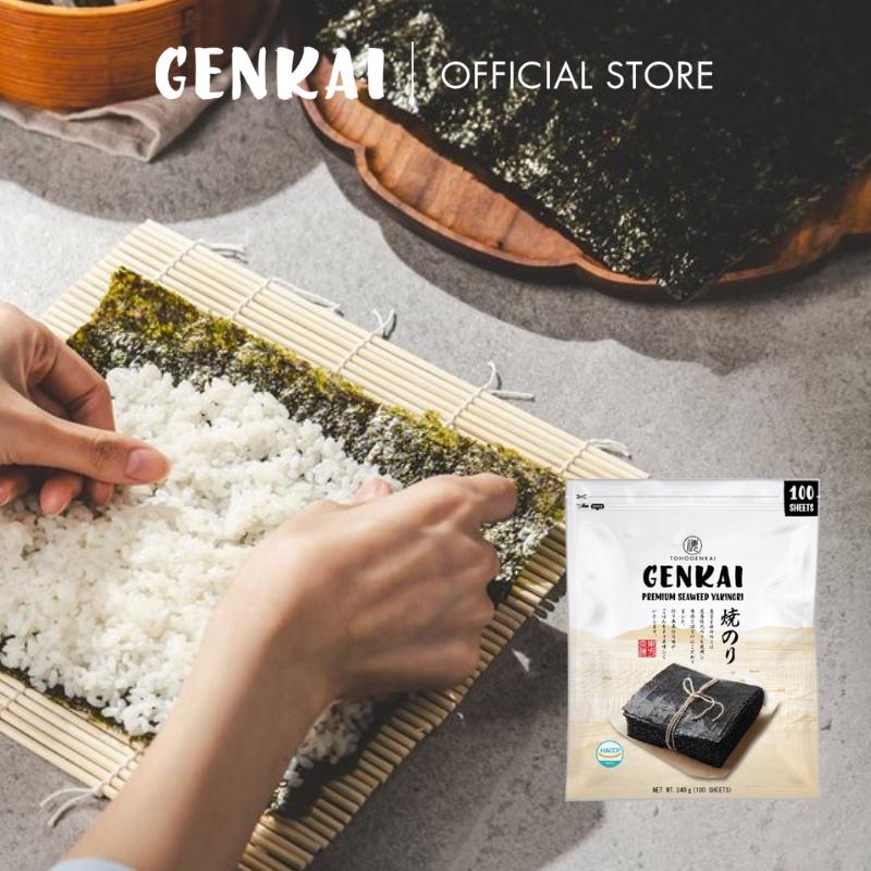 Rong Biển Cuộn Cơm Hàn Quốc GENKAI 100 Lá 240G