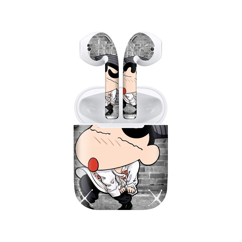 Miếng dán skin chống bẩn cho tai nghe AirPods in hình thiết kế - atk108