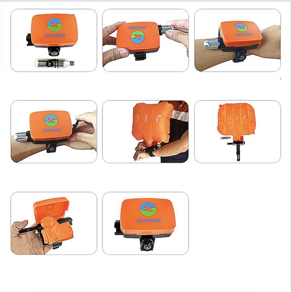 Vòng Phao cứu hộ khẩn cấp Air SaveLife - tặng 4 ống nén khí - Euro Outlet