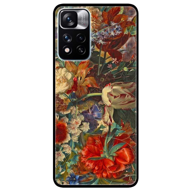 Ốp lưng dành cho Xiaomi Redmi Note 11 Pro  mẫu Hoa Sắc Màu Đỏ