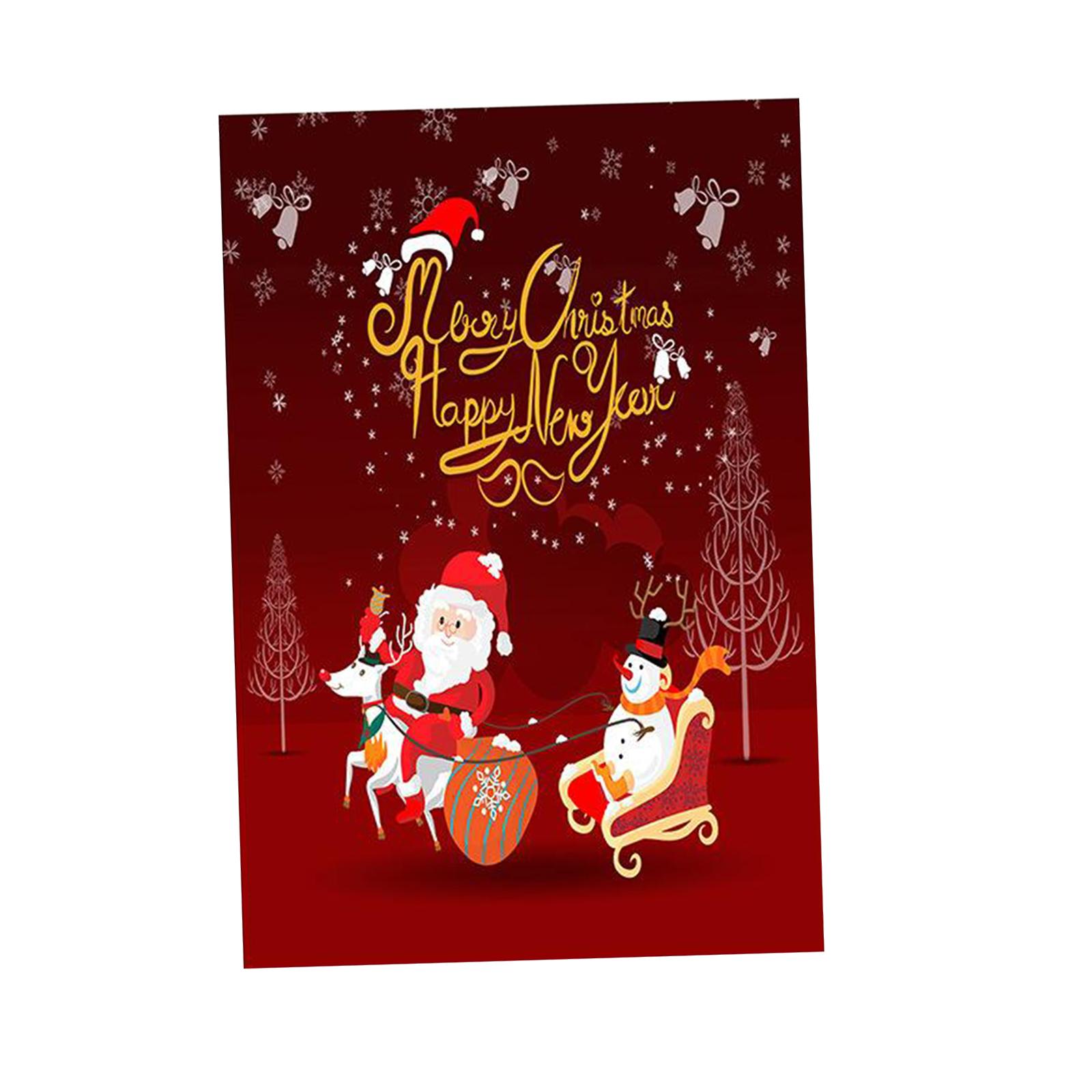 Outside Garden Yard Lawn Banner Flag Christmas Santa Flag