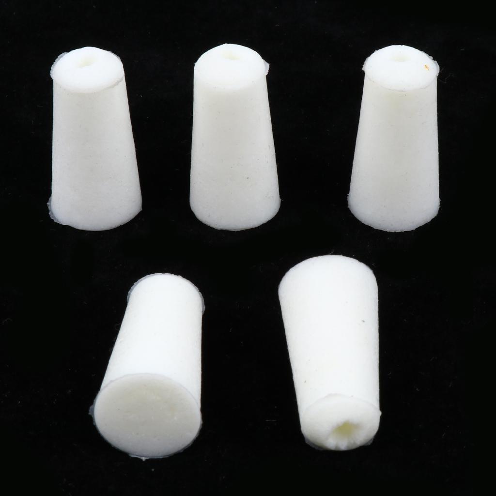 10 Pieces 12-17 mm Lab Solid Tapered Silicone Plug Stopper Bung for Test Tube Bottle