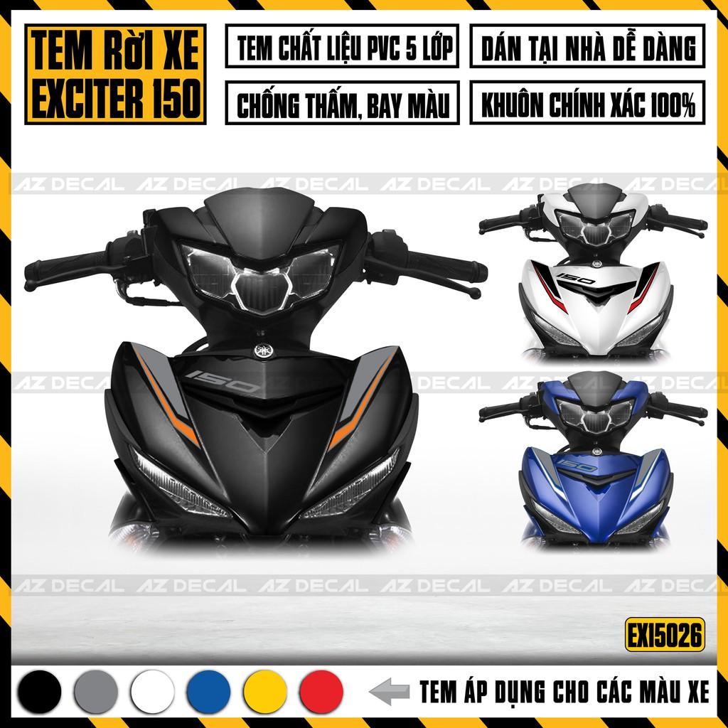 Tem Rời Dán Xe Exciter Mẫu S - Speed | EX15026 | Decal Chế Ex150 PVC Cao Cấp Chống Bay Màu, Chống Nước