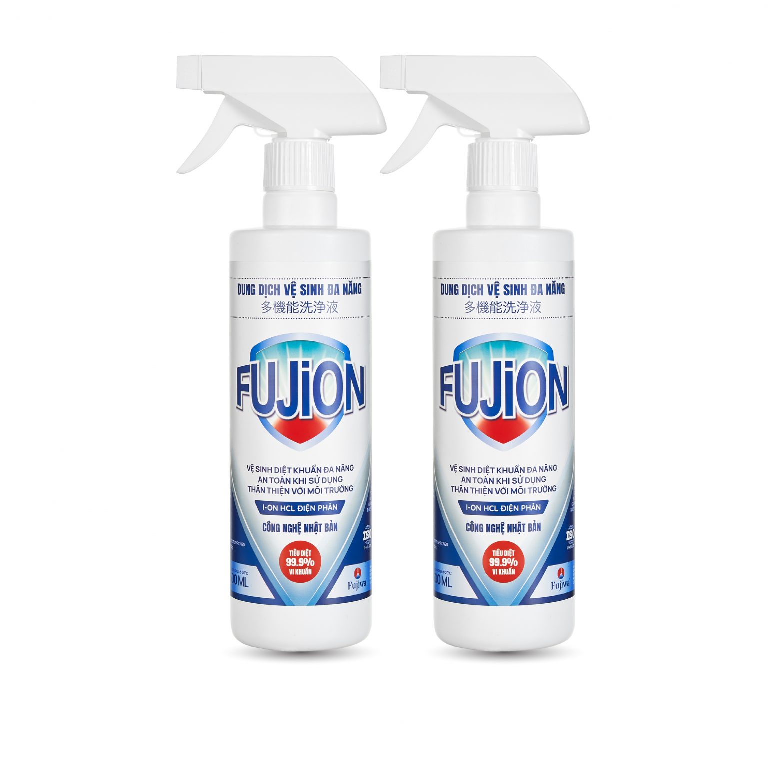 Dung Dịch Vệ Sinh Đa Năng Fujion Chai 500ML - Làm sạch, tiêu diệt 99% Vi khuẩn (Công nghệ Nhật Bản)