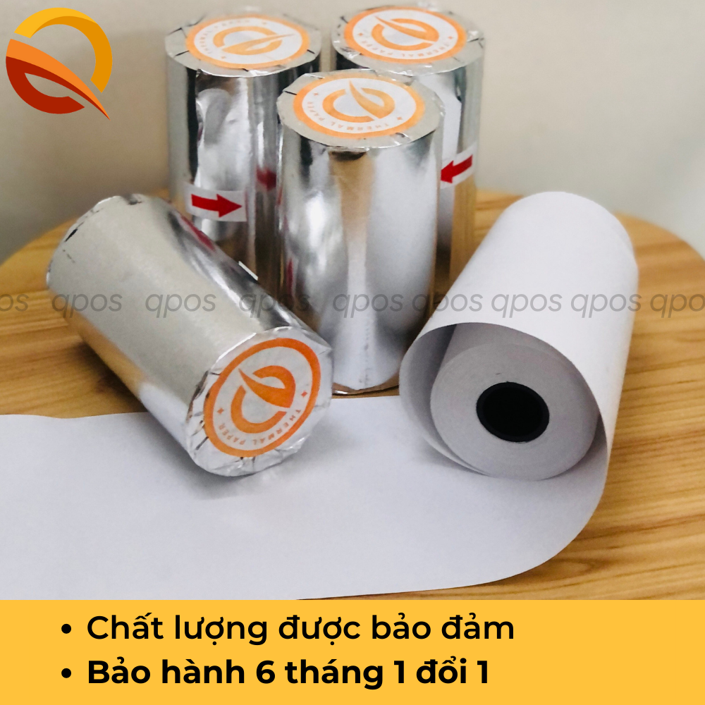 Thùng 100 cuộn giấy in bill K80, in hóa đơn, giấy in nhiệt khổ 80x45mm