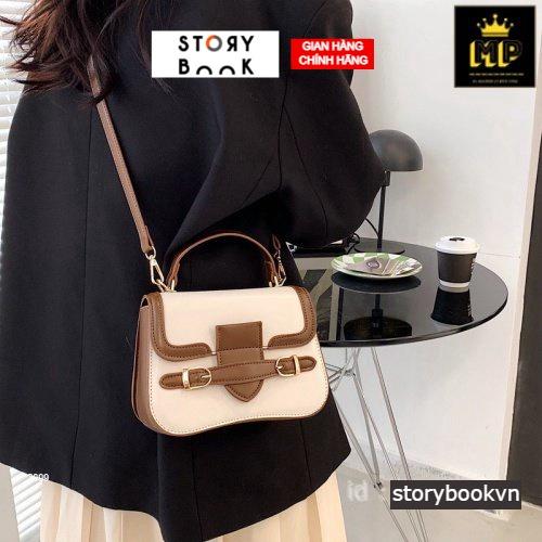 Túi Đeo Chéo Quai Cao STORYBOOK Khóa Ngang Thời Trang Hàn Quốc Tiện Lợi 20x14x7cm