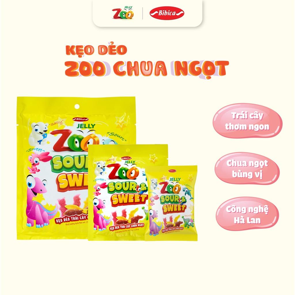 Kẹo dẻo Zoo chua ngọt ăn siêu cuốn 24g/96g - Bibica