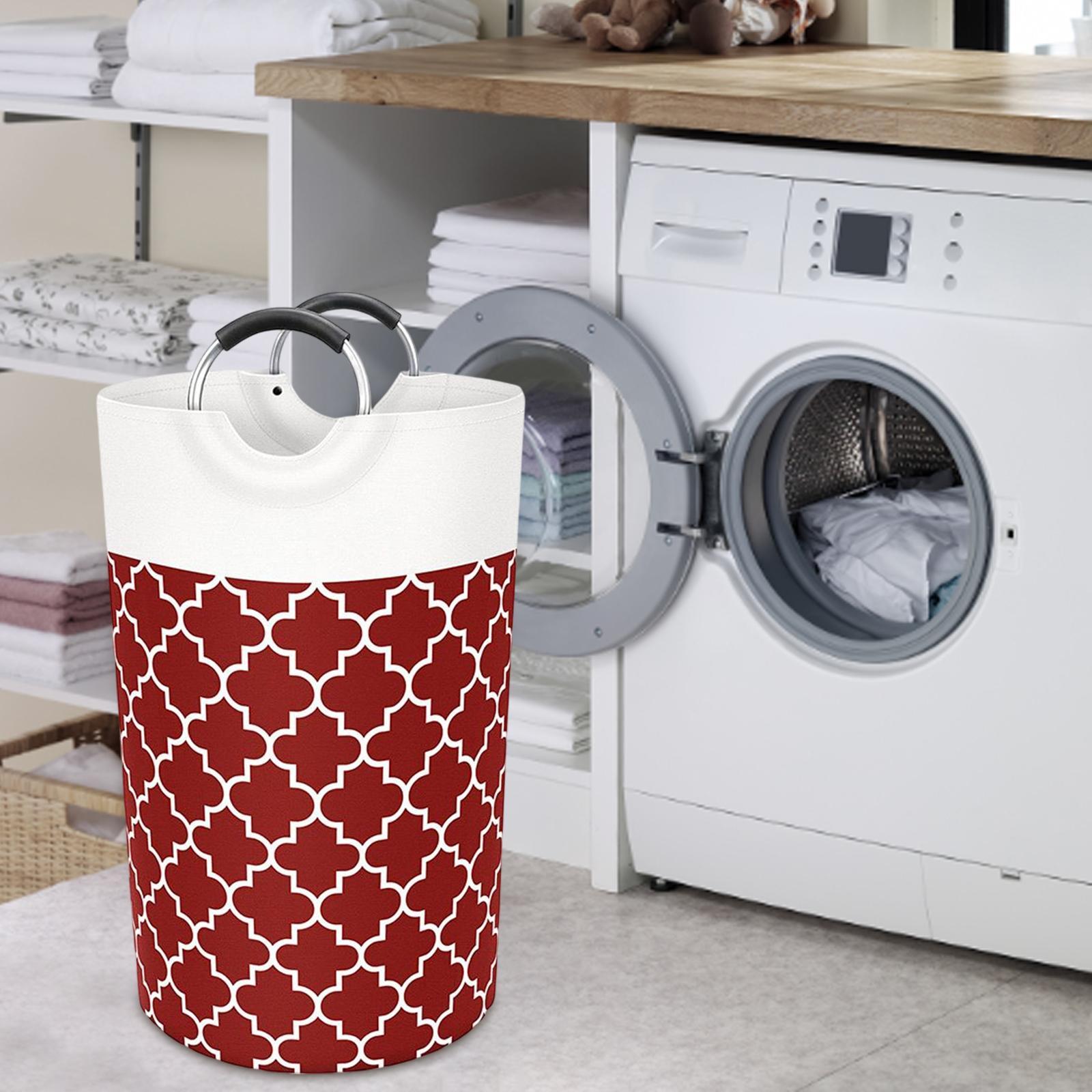 2Pcs Laundry Organizer Bag Storage Clothes Basket for