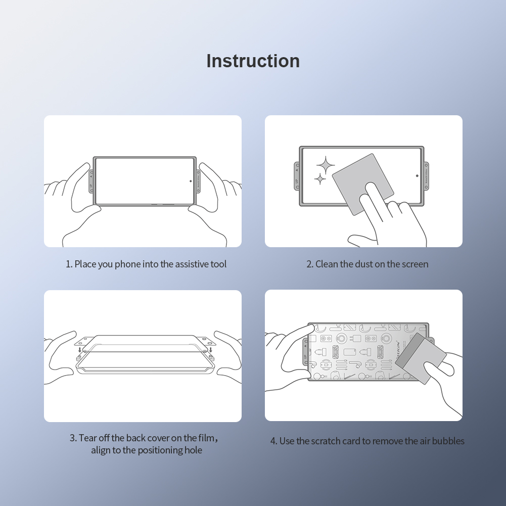 Miếng dán màn hình cho Samsung Galaxy S24 Ultra Nillkin Impact Resistant Curved Film (Bộ 2 Miếng) - Hàng Chính Hãng