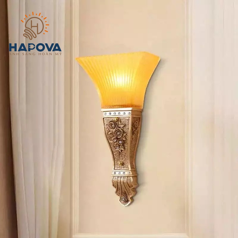 Đèn tường trang trí phòng khách HAPOVA DOMINIC 6123 - Kèm bóng led Chuyên Dụng