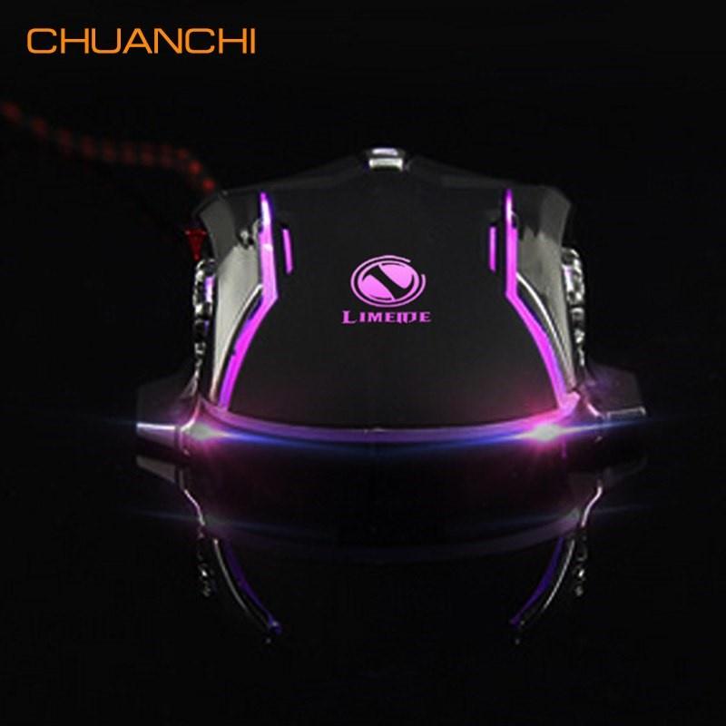 Chuột led quang máy tính chuyên chơi Game Có Dây 6 Nút 2400 DPI LOL cho Gamer -dc2182