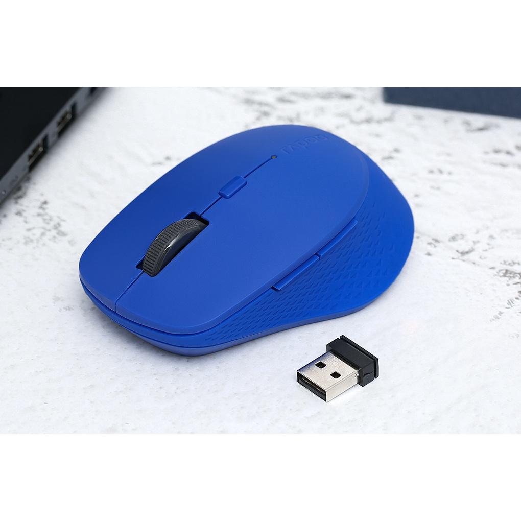 Chuột không dây Rapoo M300 Silent - Đa kết nối USB Receiver 2.4GHz và Bluetooth 3.0, 4.0 - Hàng chính hãng