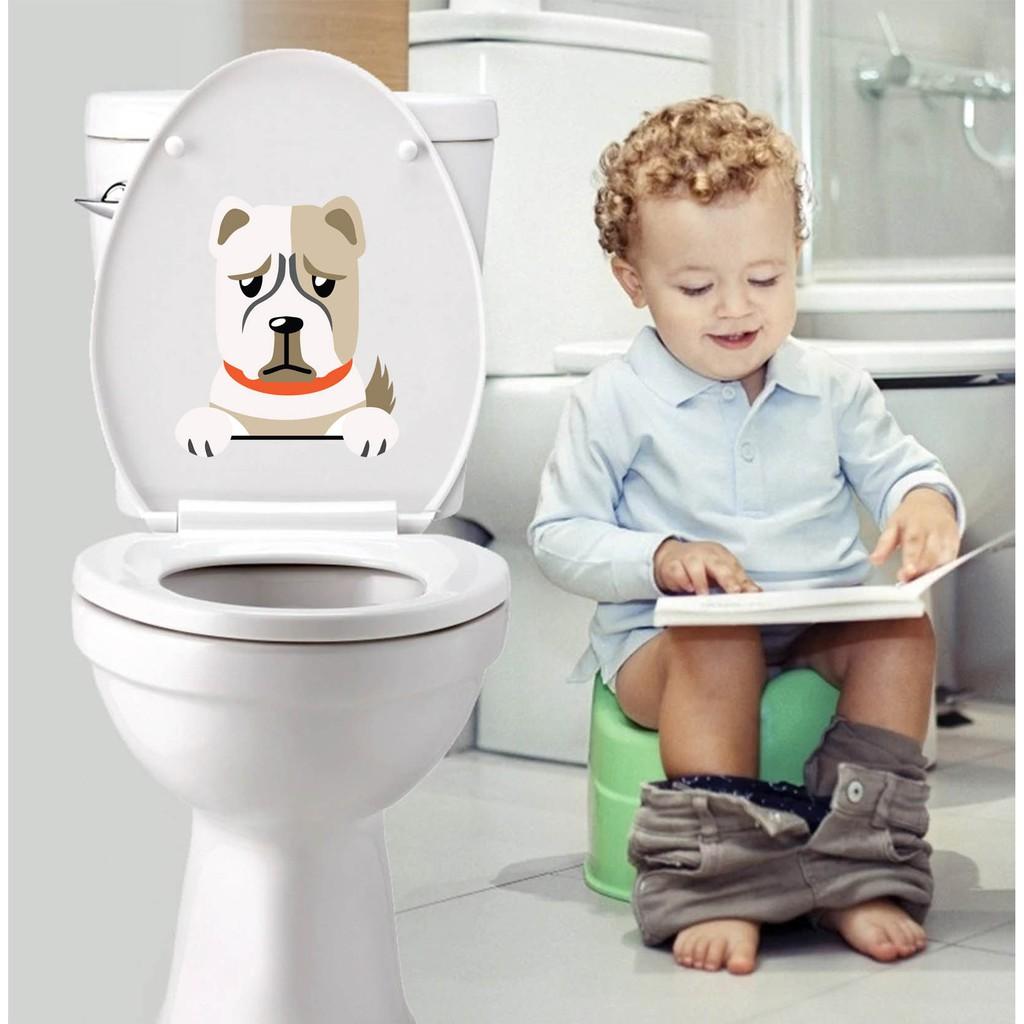 - Miếng dán bồn cầu WC trang trí nội thất