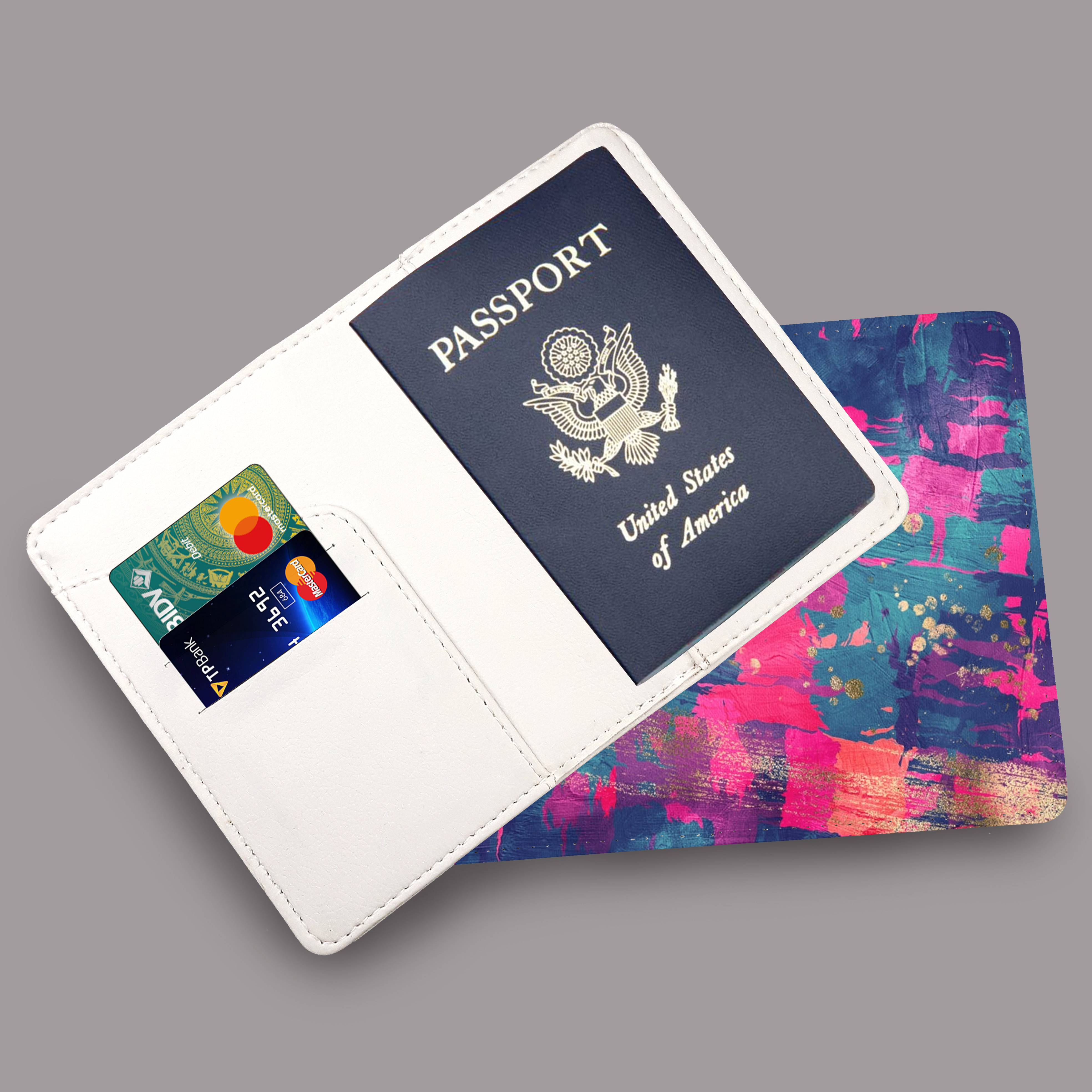 Bao Da Hộ Chiếu SẮC MÀU - Ví Đựng Passport Du Lịch Stormbreaker - PPT106