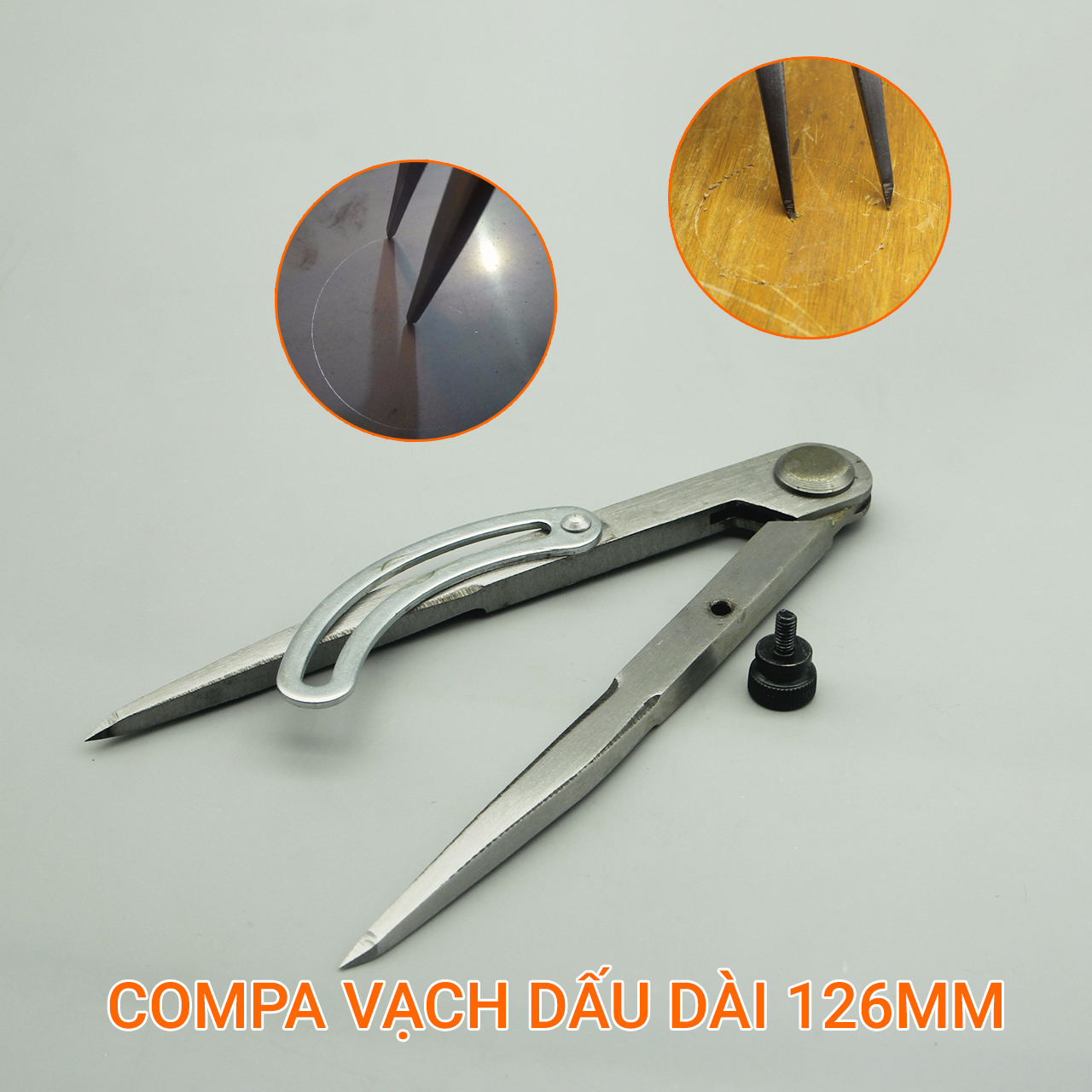 Compa vạch dấu dài 126mm